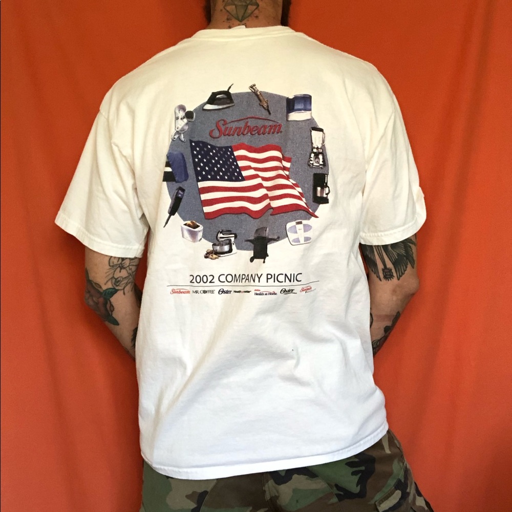 VINTAGE Y2K 2002 Sunbeam Company Picnic Shirt